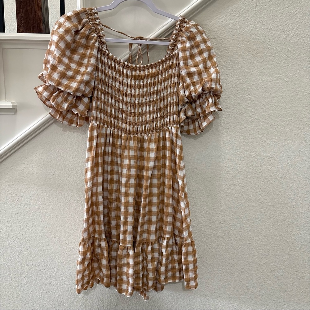 Princess Polly Gingham Plaid Mini Dress